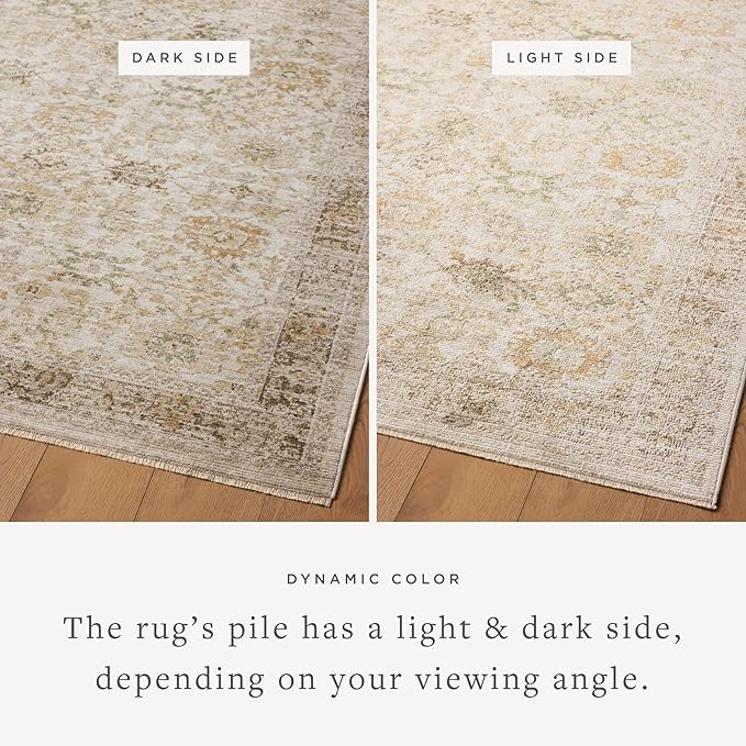 Loloi Magnolia Home by Joanna Gaines Pace Collection PAC-04 Natural/Multi 2'-6" x 12'-0" Runner Rug