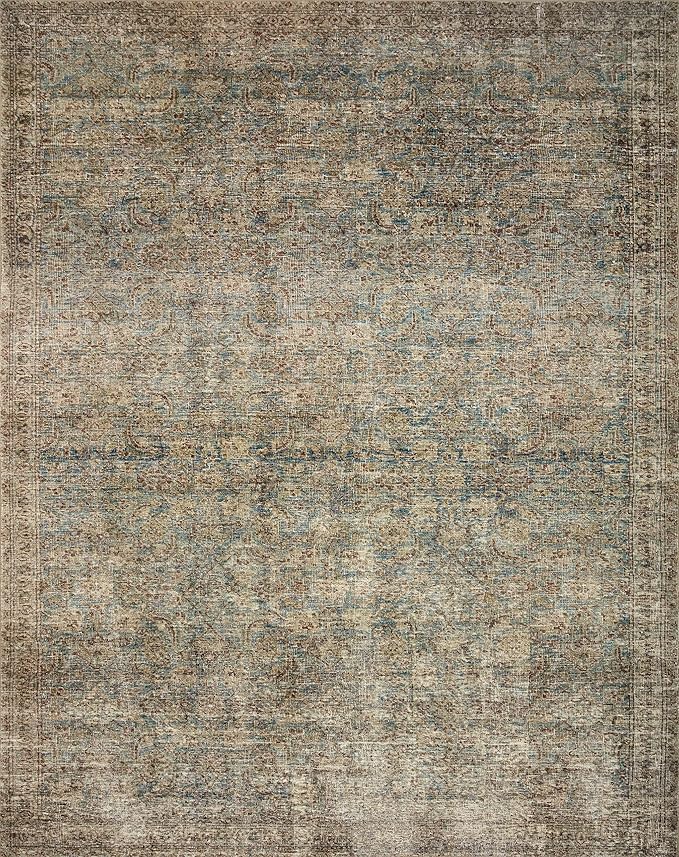 Loloi Amber Lewis Morgan Collection MOG-04 Sea/Sage 2'-3" x 11'-6" 38" Thick Runner Rug feat. CloudPile, Neutral, Room Décor, Vintage Inspired, Livingroom, Bedroom, Dining Area