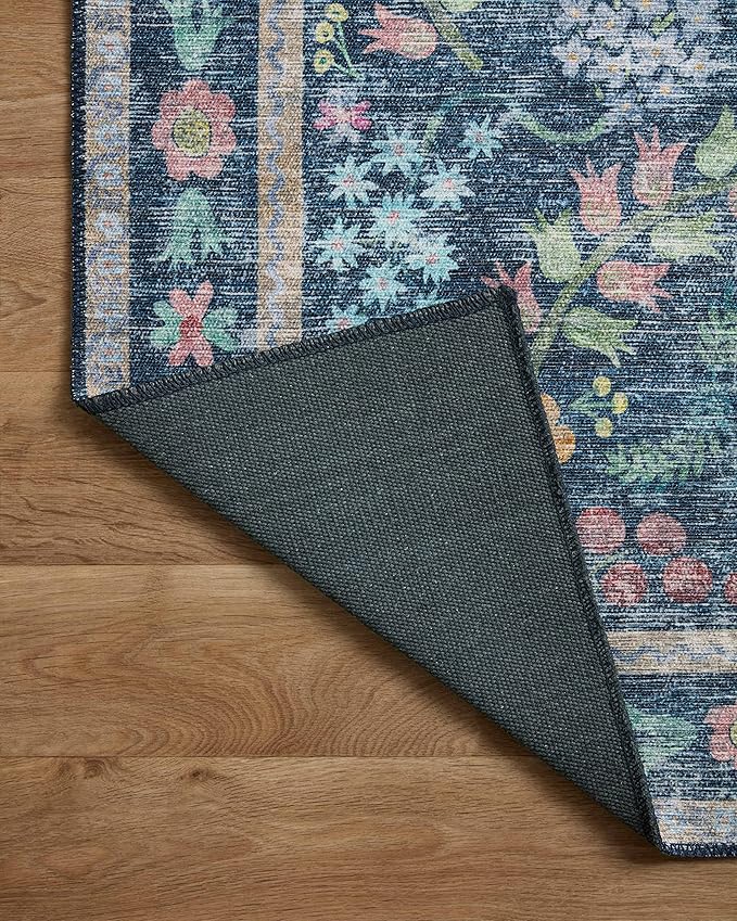 Loloi Rifle Paper Co. Maison Collection MAO-06 Blue/Multi 7'-6" x 9'-6", .19" Pile Height, Area Rug