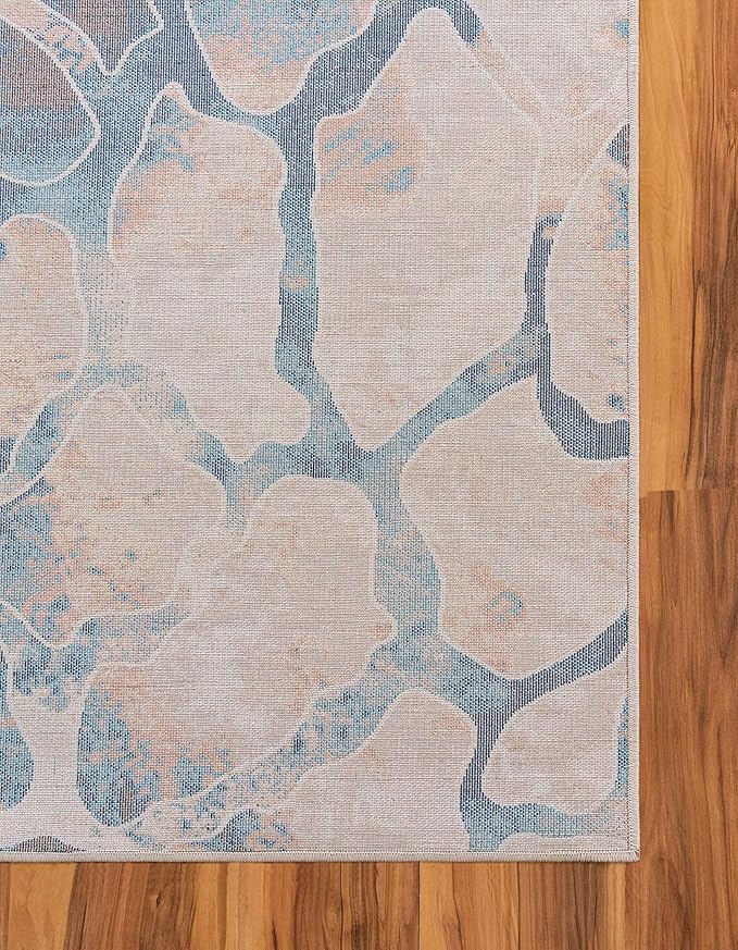 Unique Loom Mystic Collection Area Rug - Fitz Roy (5' 1" x 8' Rectangle, Brick Red/ Brown)