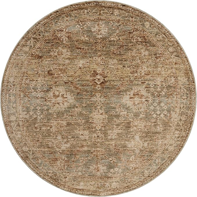 Loloi Magnolia Home by Joanna Gaines Junie Collection JUE-03 Spice/Multi 2'-0" x 3'-0", .38" Pile Height, Accent Rug