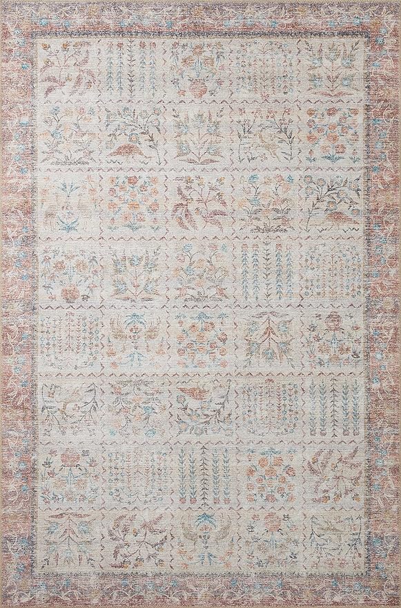 Loloi Rifle Paper Co. Maison Collection MAO-08 Cream 3'-9" x 5'-6", .19" Pile Height, Accent Rug