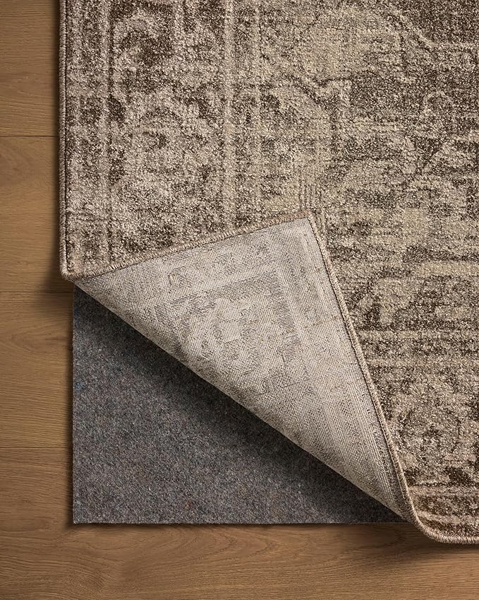 Loloi Magnolia Home by Joanna Gaines Mona Collection MOA-01 Cocoa/Stone 2'-6" x 8'-0" Runner Rug