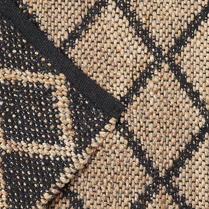 REDEARTH · Jute Cotton Area Rug - 2'x3' Rectangular Rug, Sustainable Handwoven, Non-Shedding, Soft & Durable – Reversible, Neutral Tones for Home Décor in Living Room, Dining Room, Bedroom