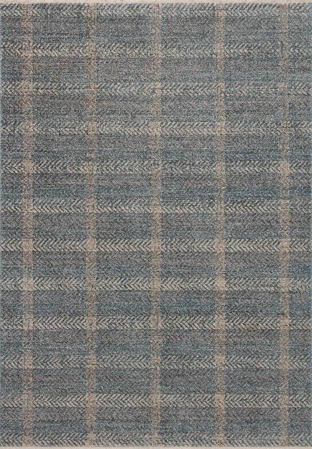 Loloi Angela Rose Ember Collection EMB-03 Blue/Beige 2'-7" x 7'-6" Runner Rug