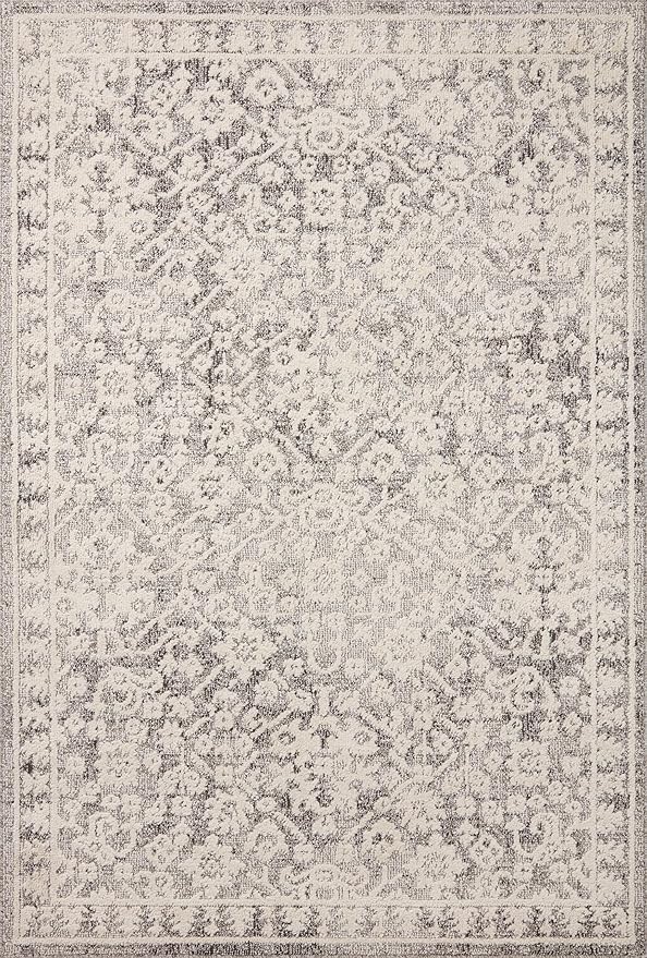 Loloi Magnolia Home by Joanna Gaines Gigi Collection GIG-01 Grey/Ivory 2'-7" x 4' Accent Rug