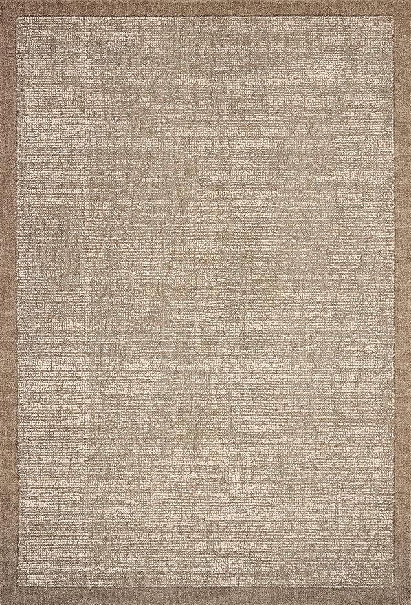 Loloi Magnolia Home by Joanna Gaines Henley Collection Ivory/Brown 9'-3" x 13' Area Rug