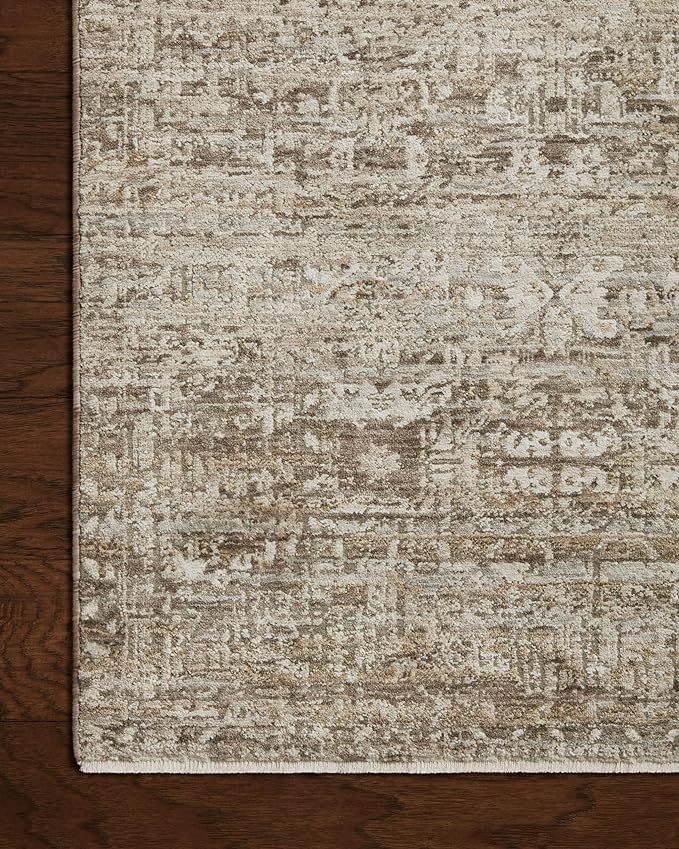 Loloi Amber Lewis Honora Collection HON-04 Bark/Dove 5'-3" x 7'-9" Area Rug