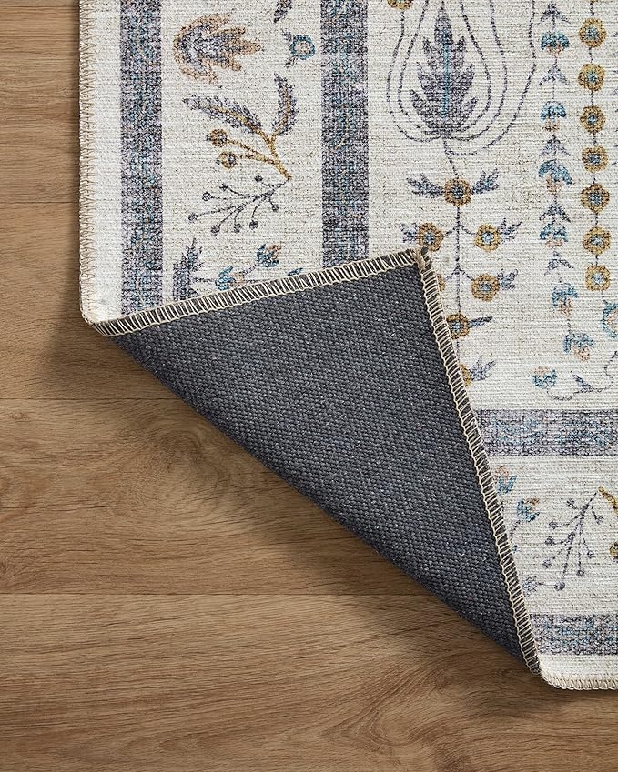 Loloi Rifle Paper Co. Maison Collection MAO-05 Wisteria Cream 3'-9" x 5'-6", .19" Pile Height, Accent Rug