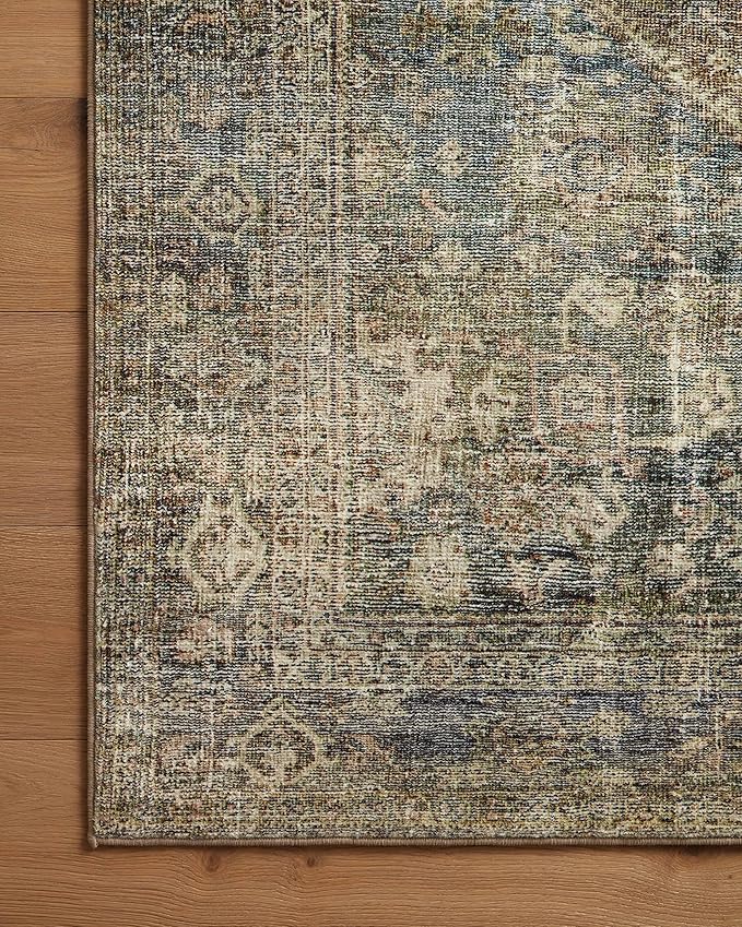 Loloi Amber Lewis Morgan Collection MOG-05 Spice/Lagoon 2'-3" x 9'-6" 38" Thick Runner Rug feat. CloudPile, Neutral, Room Décor, Vintage Inspired, Livingroom, Bedroom, Dining Area