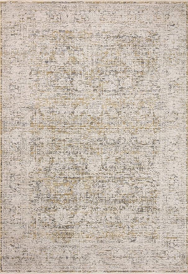Loloi Amber Lewis Alie Collection ALE-05 Gold/Beige 5'-3'' x 7'-9'', .13'' Pile Height, Area Rug