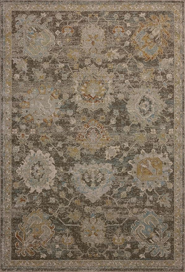 Loloi Magnolia Home by Joanna Gaines Mona Collection MOA-02 BARK/Multi 5' x 7'-8" Area Rug