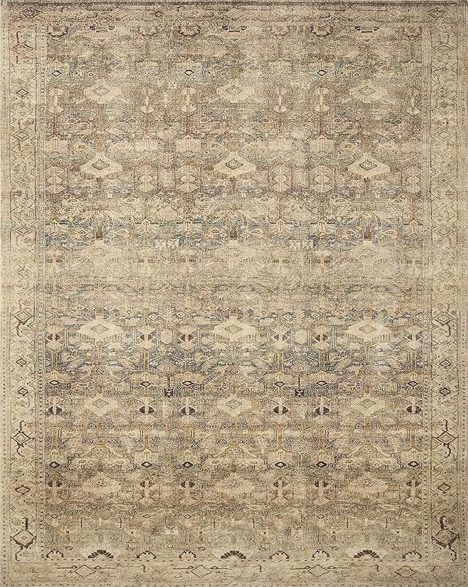 Loloi Margot Collection MAT-04 Antique/Sage 3'-6" x 5'-6" Accent Rug feat. CloudPile, No-Shed Easy Clean Large Patterned Area Rug for Living Room, Bedroom, Dining Area