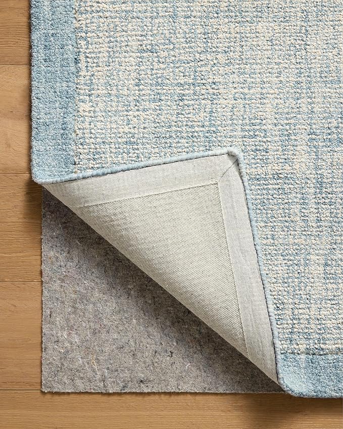 Loloi Magnolia Home by Joanna Gaines Henley Collection HNY-01 Ivory/Blue 7'-9" x 9'-9" Area Rug