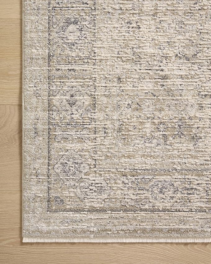 Loloi Amber Lewis Alie Collection ALE-03 Taupe/Dove 5'-3'' x 7'-9'', .13'' Pile Height, Area Rug