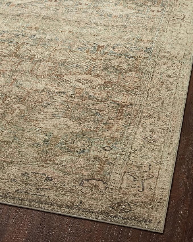 Loloi Margot Collection MAT-04 Antique/Sage 2'-6" x 11'-6" Runner Rug feat. CloudPile, No-Shed Easy Clean Large Patterned Area Rug for Living Room, Bedroom, Dining Area