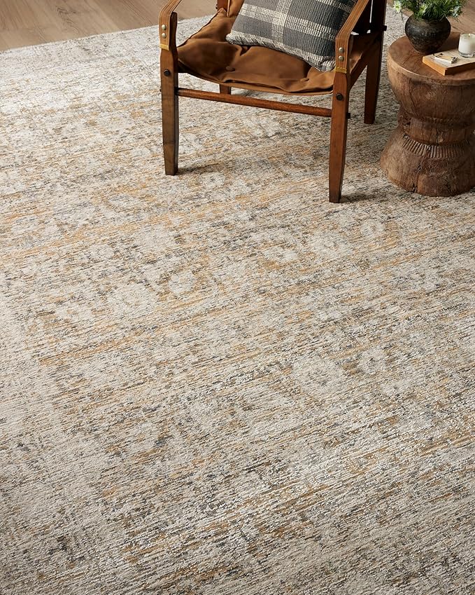 Loloi Amber Lewis Alie Collection ALE-05 Gold/Beige 2'-3'' x 3'-10'', .13'' Pile Height, Accent Rug