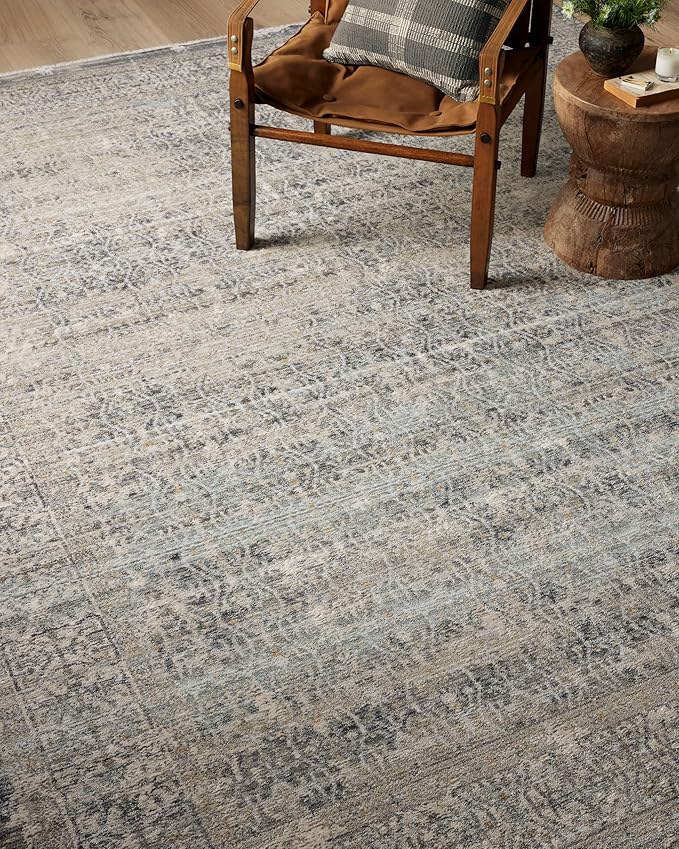 Loloi Amber Lewis Alie Collection ALE-04 Sky/Stone 7'-10'' x 10', .13'' Pile Height, Area Rug