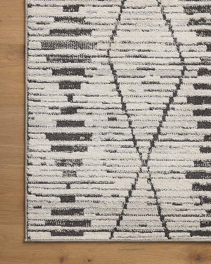 Loloi Kamala Collection KAM-02 Charcoal/Dove 9'-2" x 13' Area Rug