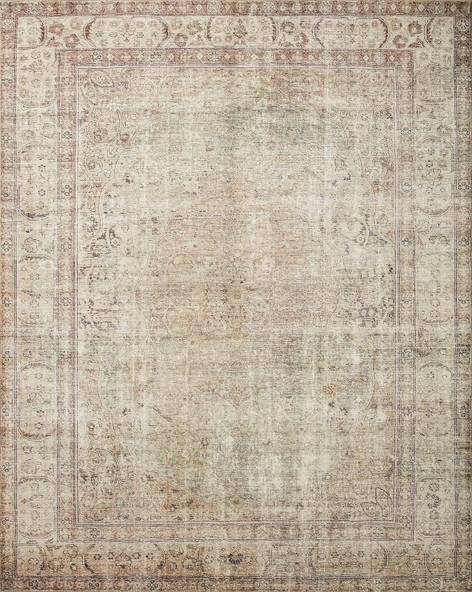 Loloi Margot Collection MAT-01 Antique/Sage 2'-6" x 11'-6" Runner Rug feat. CloudPile, No-Shed Easy Clean Large Patterned Area Rug for Living Room, Bedroom, Dining Area