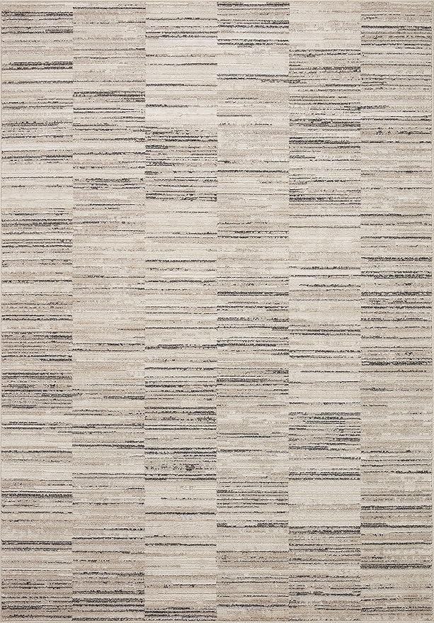 Loloi Darby Collection DAR-01 Charcoal/Sand 5'-3" x 7'-6" Area Rug