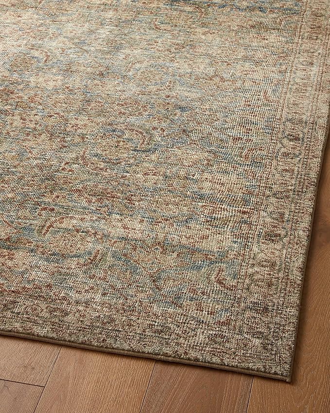 Loloi Amber Lewis Morgan Collection MOG-04 Sea/Sage 2'-3" x 11'-6" 38" Thick Runner Rug feat. CloudPile, Neutral, Room Décor, Vintage Inspired, Livingroom, Bedroom, Dining Area