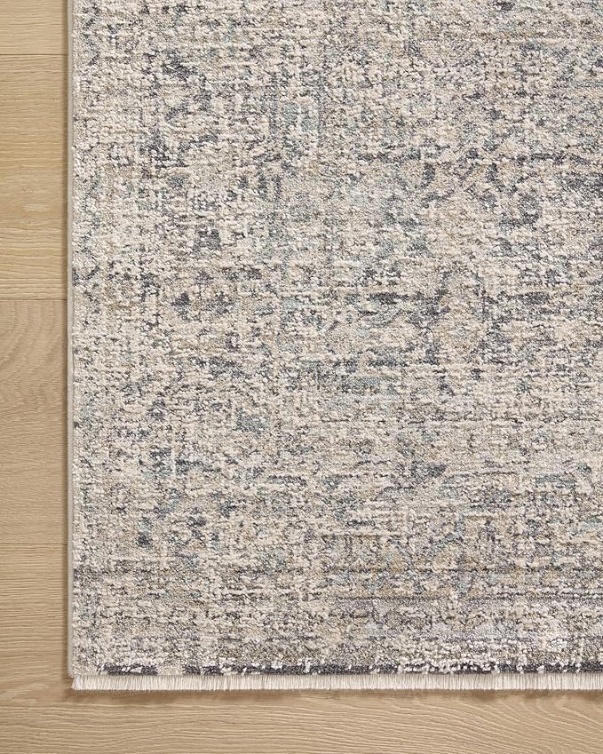 Loloi Amber Lewis Alie Collection ALE-01 Stone/Mist 5'-3'' x 7'-9'', .13'' Pile Height, Area Rug