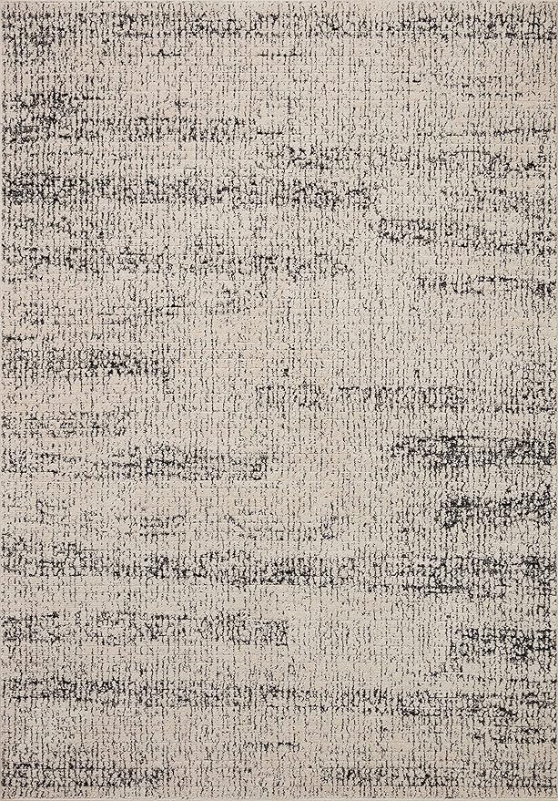 Loloi Darby Collection DAR-02 Oatmeal/Charcoal 6'-7" x 9'-3" Area Rug